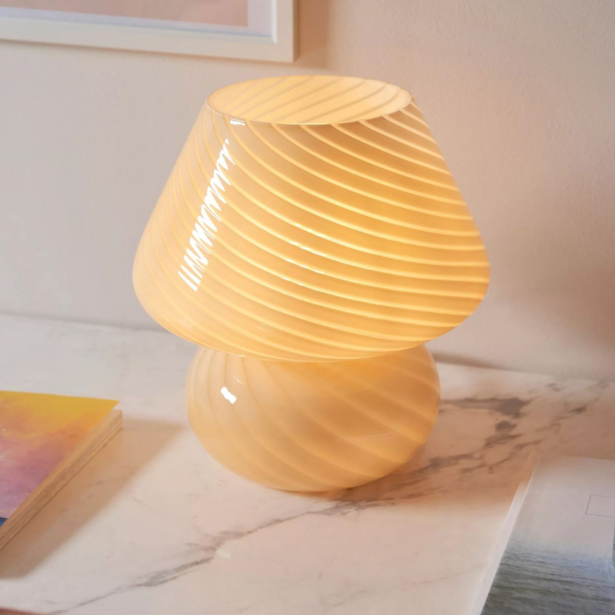  buttermilk glass lamp 