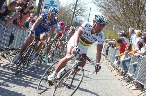 The world champion works for his team