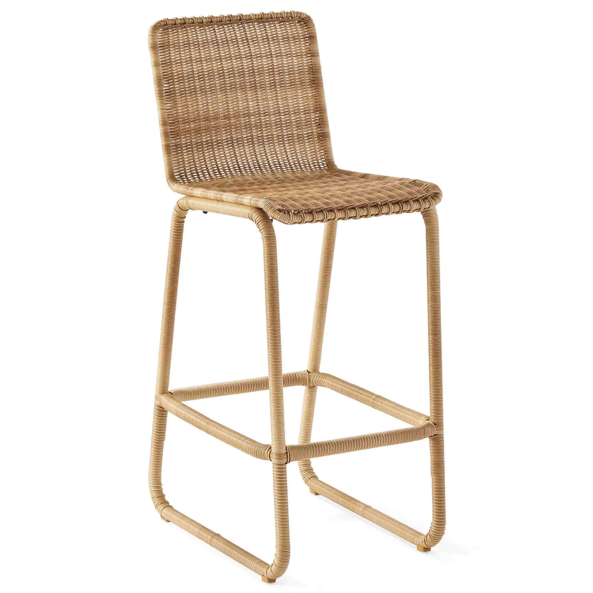 Rattan outdoor bar stool