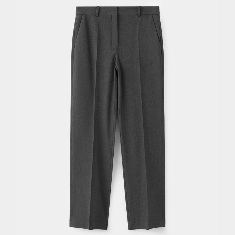 Mango, grey tailored trousers