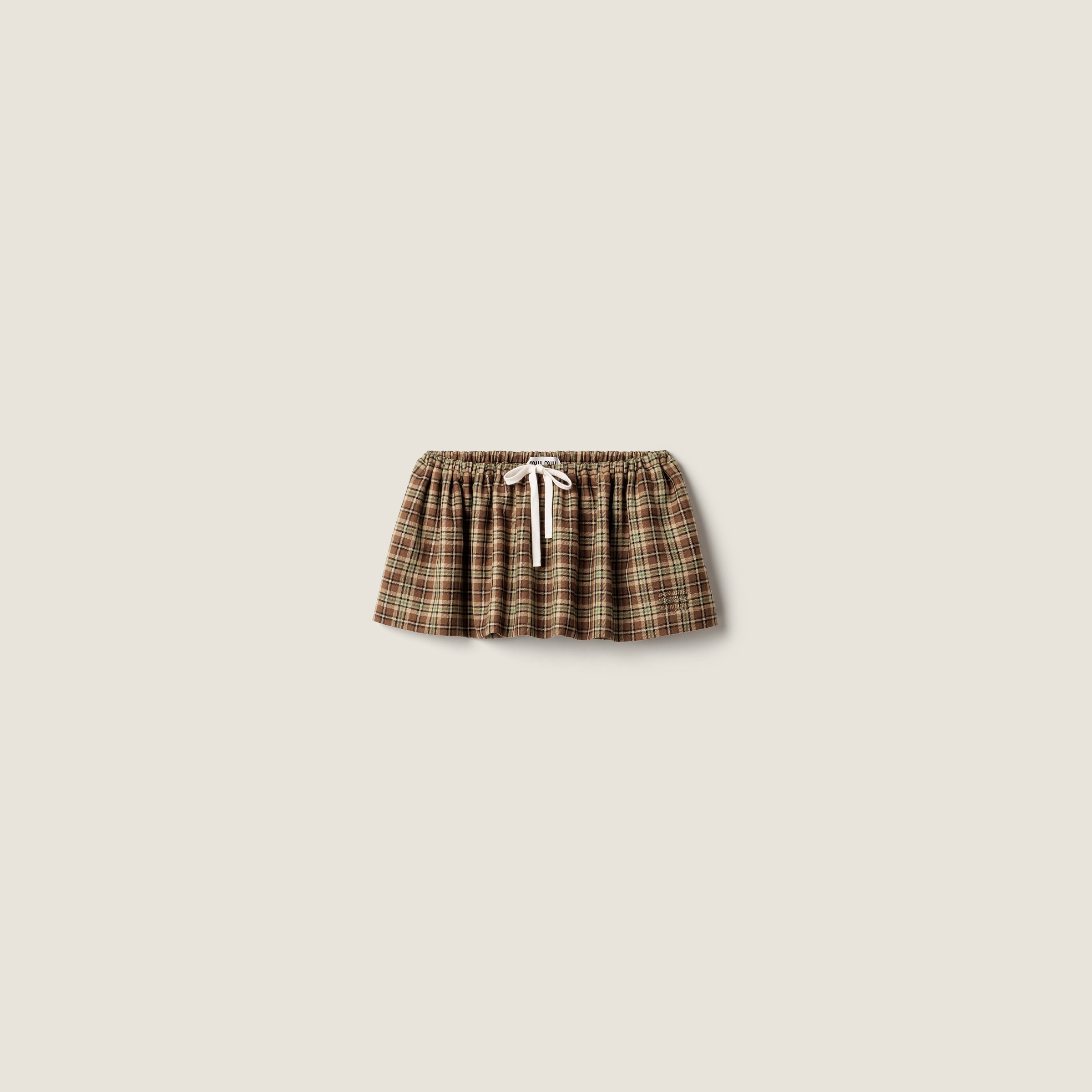 Plaid Miniskirt