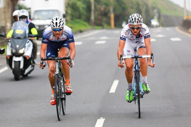 Liu Hao and Thomas Vaubourzeix went on the move for 50 kilometres