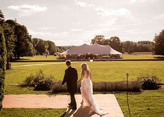 Wedding marquee view