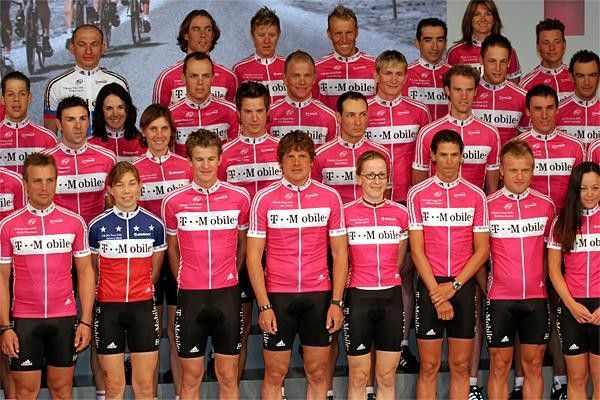 Some of the riders from both squads.