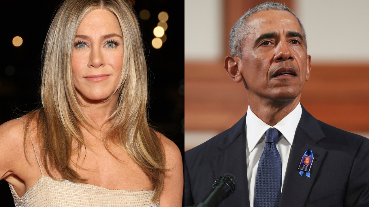 Jennifer Aniston and Barack Obama