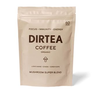 A bag of Dirtea Mushroom Coffee