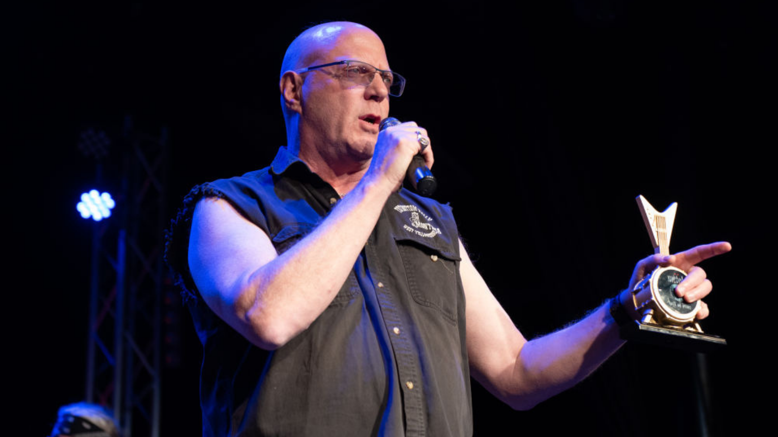 Jay Jay French of Twisted Sister is inducted into the Metal Hall of Fame at the 6th Annual Metal Hall Of Fame Charity Gala at The Canyon on January 26, 2023 in Agoura Hills, California