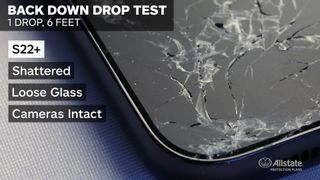Galaxy S22 plus back-down drop test results