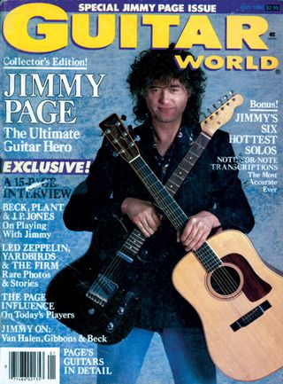 The July 1986 issue of Guitar World, where this 8,000-word Jimmy Page interview originally appeared.