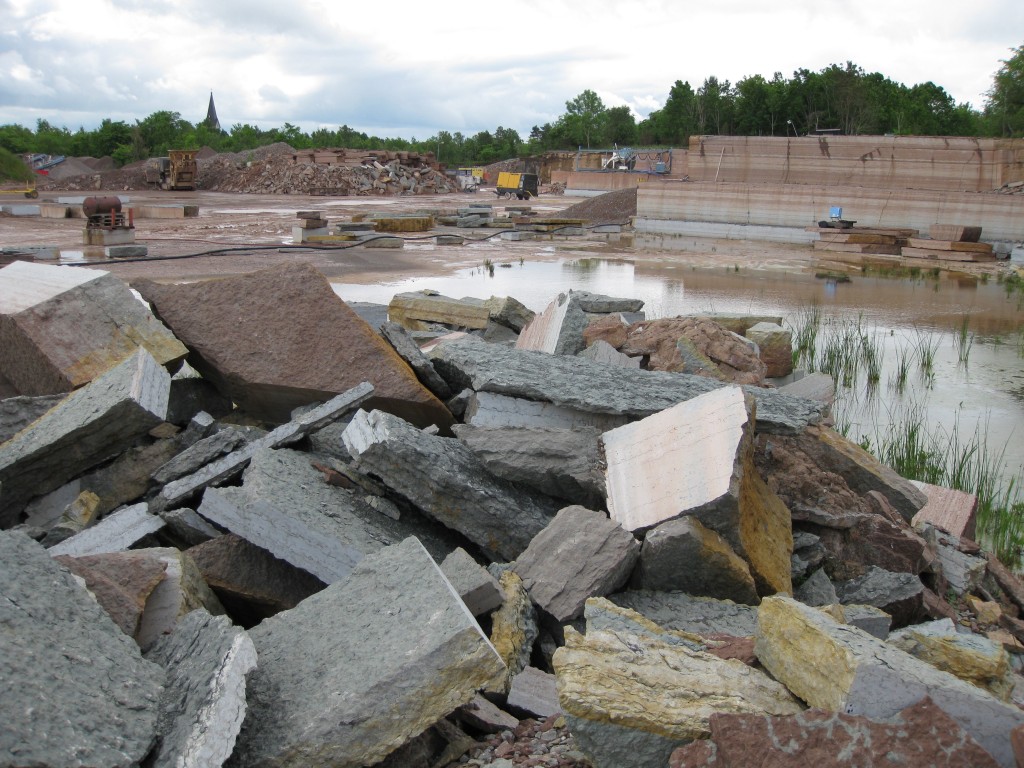 More than 100 fossil meteorites embedded in marine limestone have been found in Sweden's Thorsberg quarry. The meteorites fell to Earth around 470 million years ago after asteroids smashed into one another.