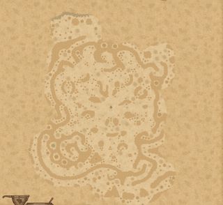Potion Craft map - a full view of the alchemist map partially uncovered