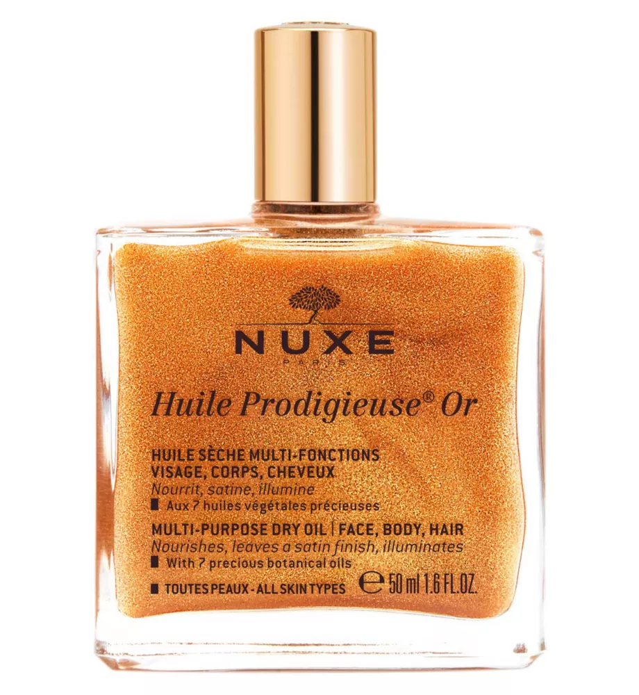 Nuxe Huile Prodigieuse® or Shimmering Multi-Purpose Dry Oil for Face, Body and Hair 50ml