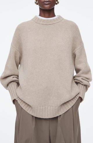 Oversize Cashmere Crewneck Sweater