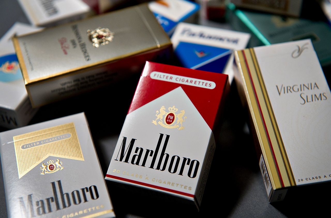 packs of Marlboro cigarettes