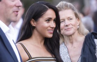 Meghan Markle attending a reception at the British High Commissioner's office