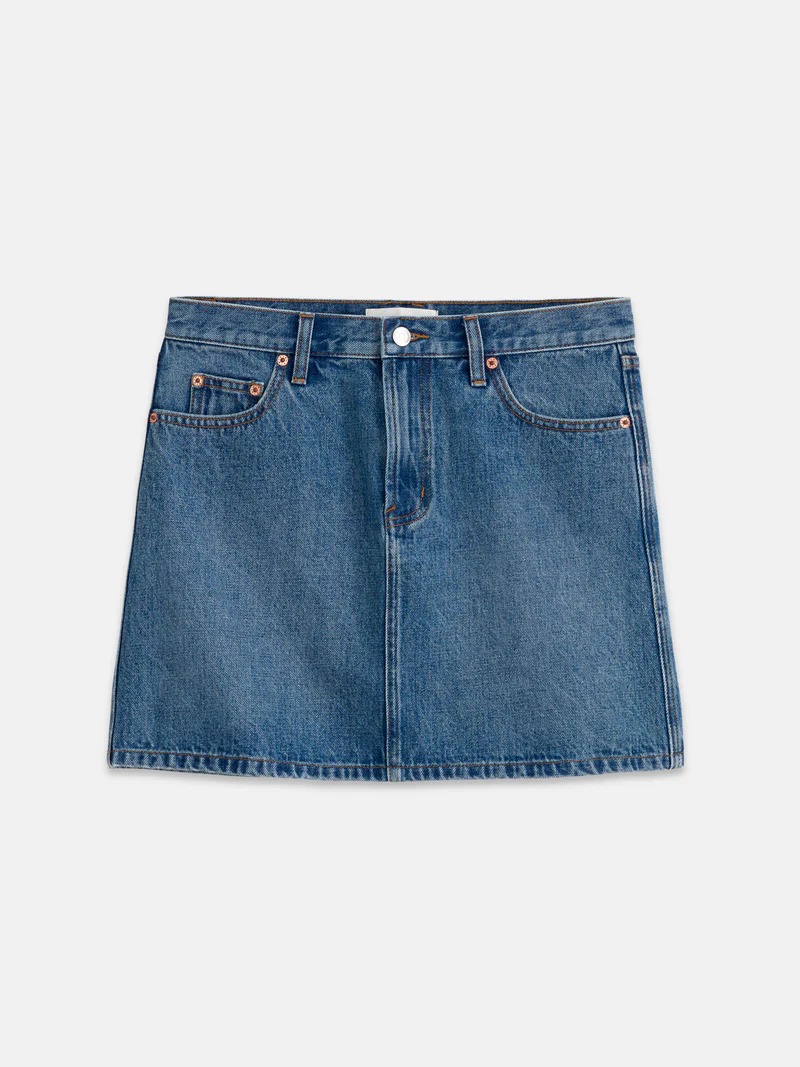 alex mill, Andie Mini Skirt in Denim
