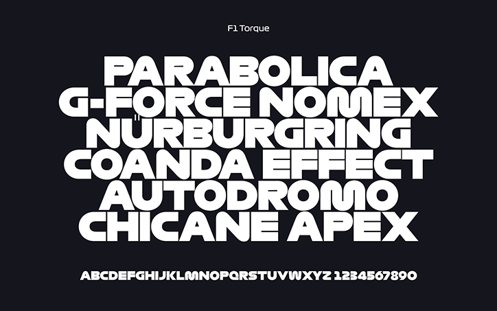 The new typefaces will appear across all Formula 1 media