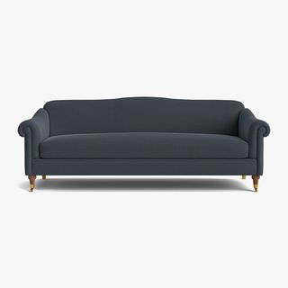 dark navy traditional sofa