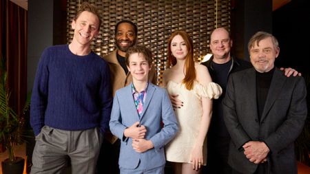 The Life of Chuck cast with director Mike Flanagan