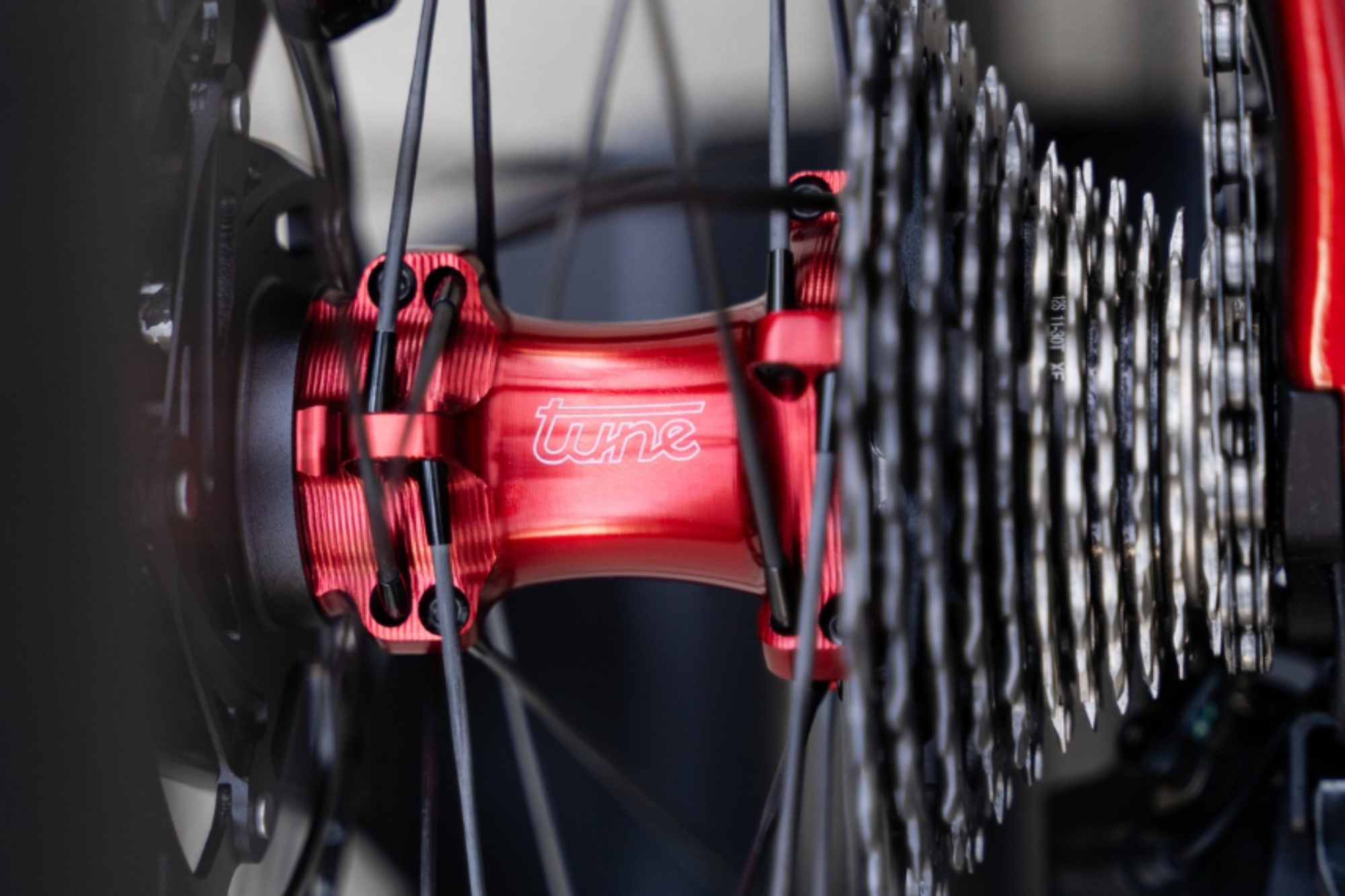 The hub of the Tune Nano CS wheels