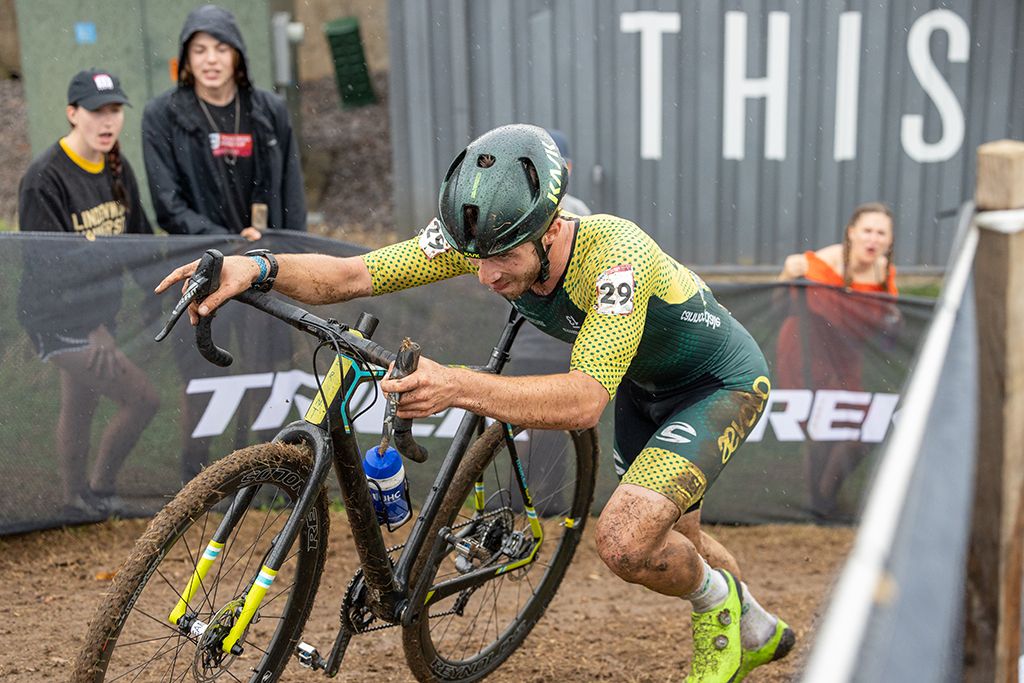Scott McGill at the Waterloo UCI Cyclo-cross World Cup men's elite race 2021