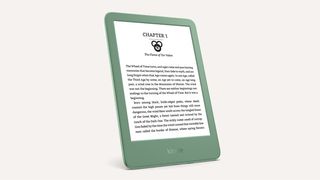 The new entry-level Kindle on a cream background