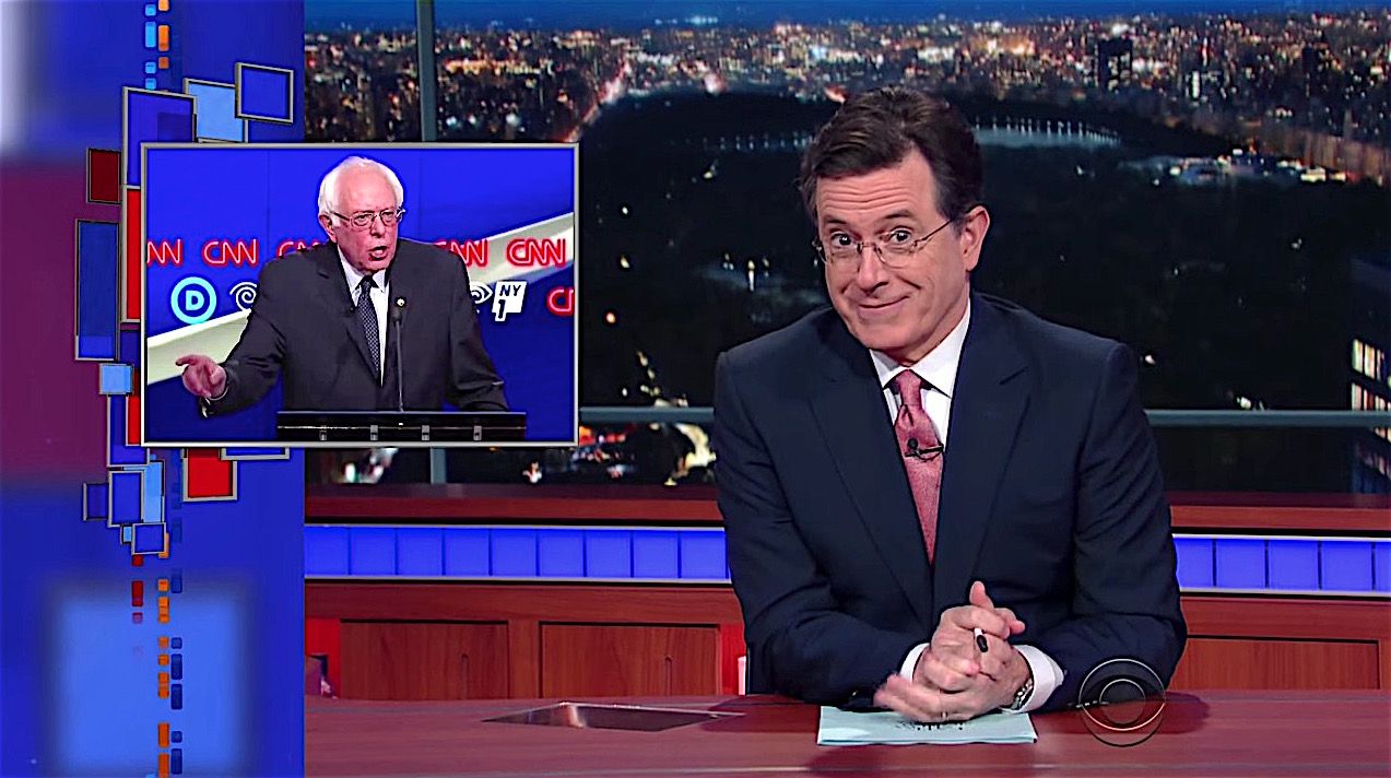 Stephen Colbert laughs at Bernie Sanders saying &amp;quot;do do&amp;quot;