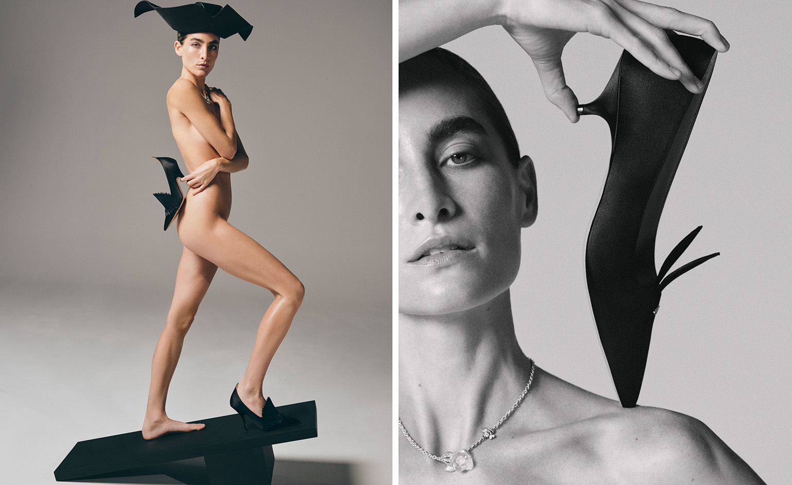 Dior SS26 Jonathan Anderson Dior Accessories on nude female model