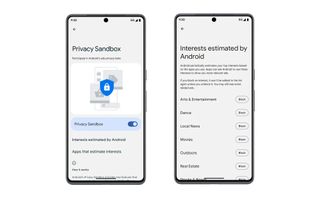 Privacy Sandbox settings on Android 13