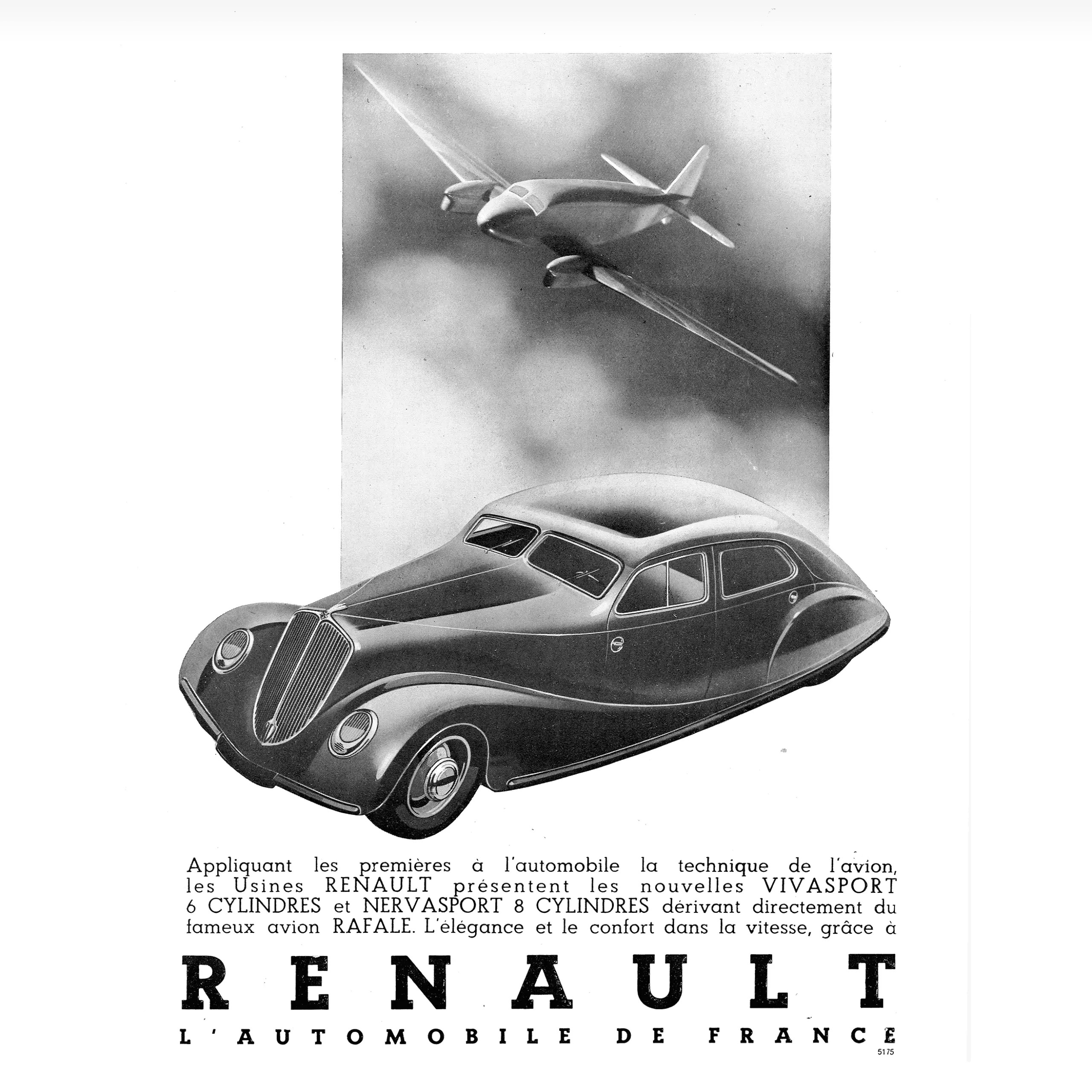 Another vintage Renault advert, aligning the brand to the Rafale