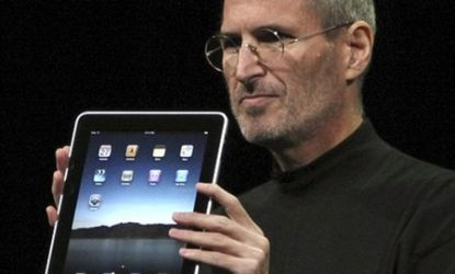 Steve Jobs introduces Apple's iPad
