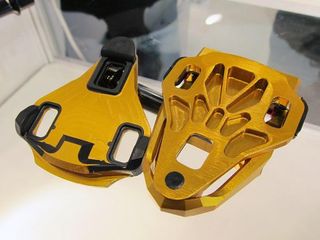 KCNC unveiled these CNC-machined road pedals (and cleats!) at this year's Eurobike show. Claimed weight is 73.5g per pedal