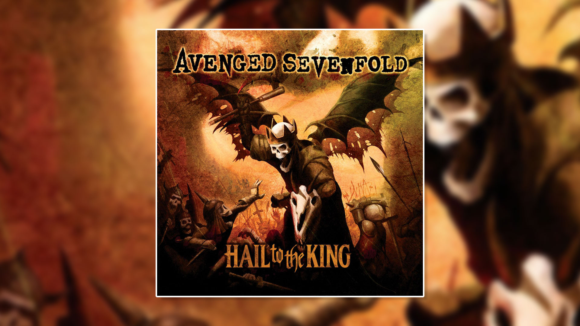 The artwork for Avenged Sevenfold's 2013 single 'Hail to the King'