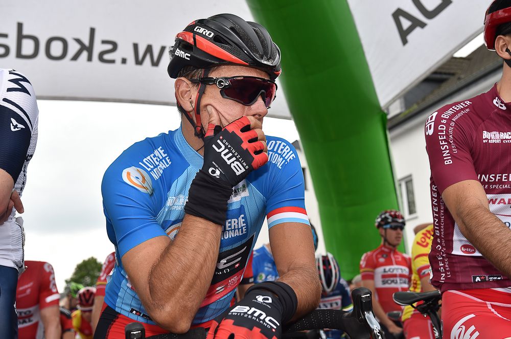 Philippe Gilbert at the start of stage 3 in Luxembourg.
