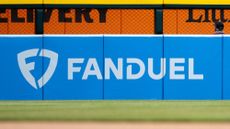 A FanDuel logo is seen at Comerica Park in Detroit, Michigan.