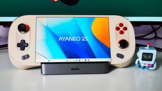 Ayaneo 2S handheld on white desk