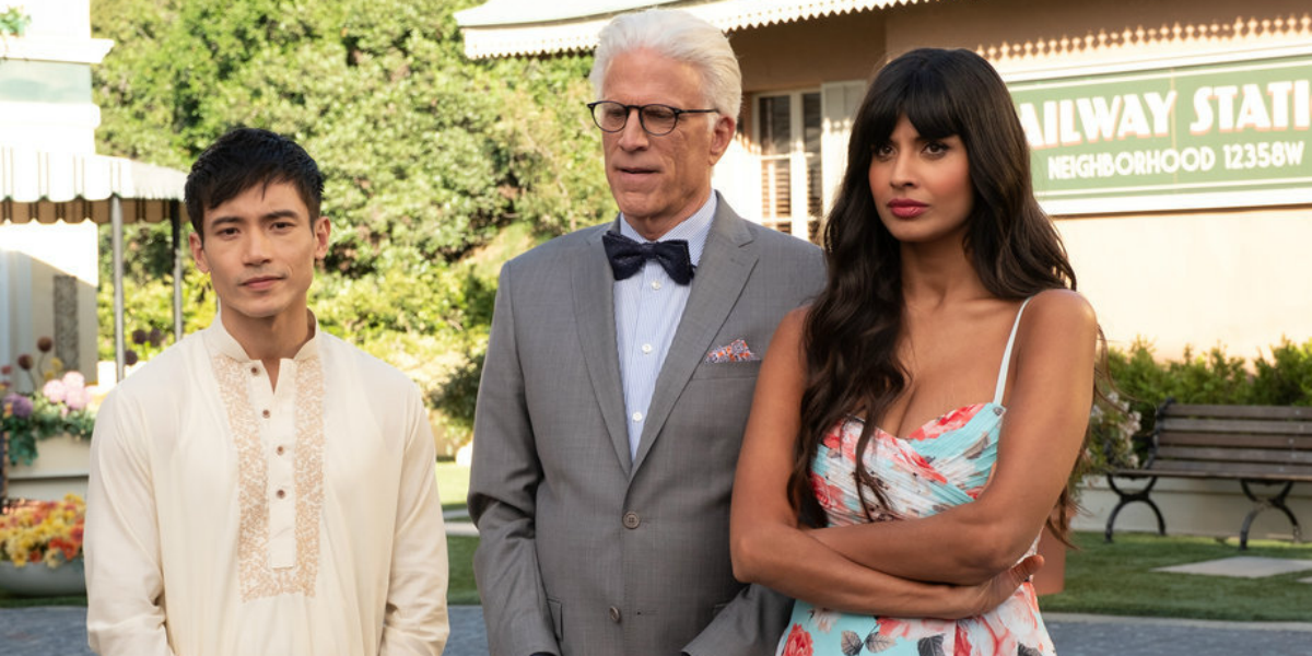 The Good Place Manny Jacinto Jason Ted Danson Michael Jameela Jamil Tahani NBC