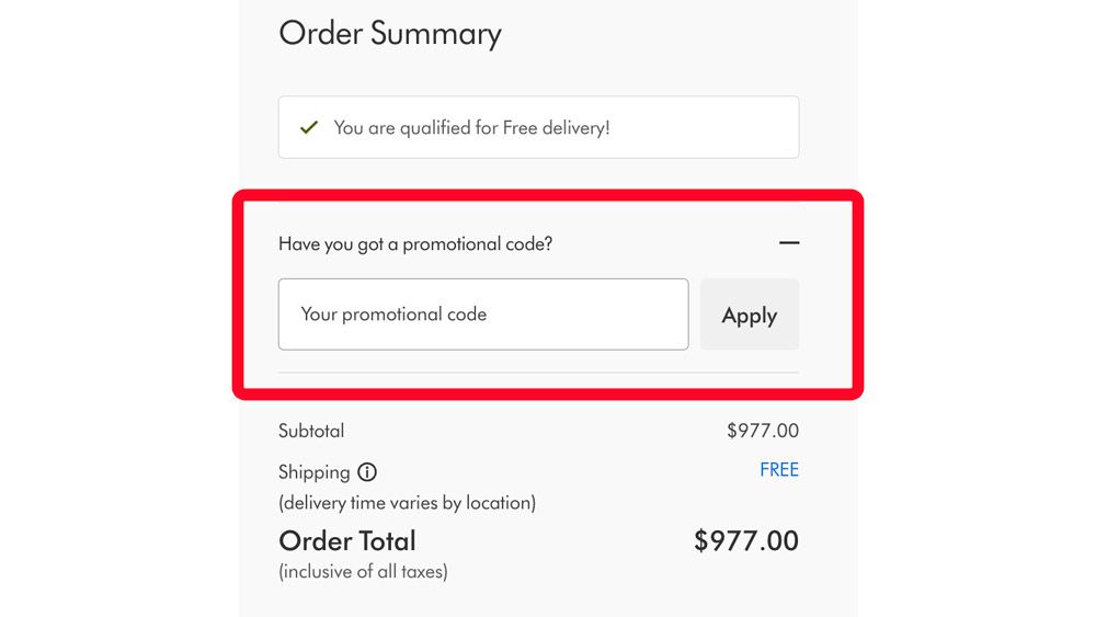 Dyson Australia coupon code box