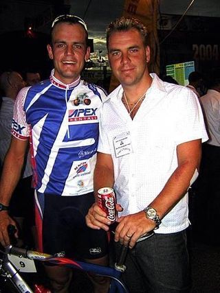 Leon (L) and Henk Vogels at the Perth criterium series Photo: © Steve Lack