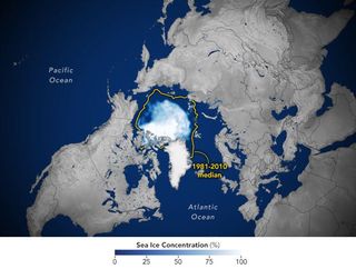 Arctic sea ice reached its minimum extent on Sept. 16, 2021.