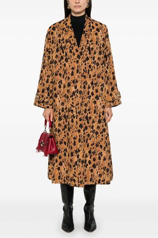 Forte Forte Leopard-Print Jacquard Coat