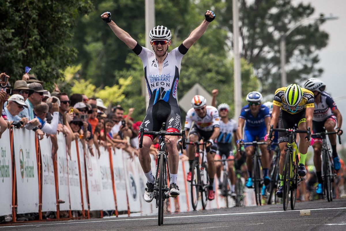 Australian Michael Rice (Axeon) takes the win on stage 3