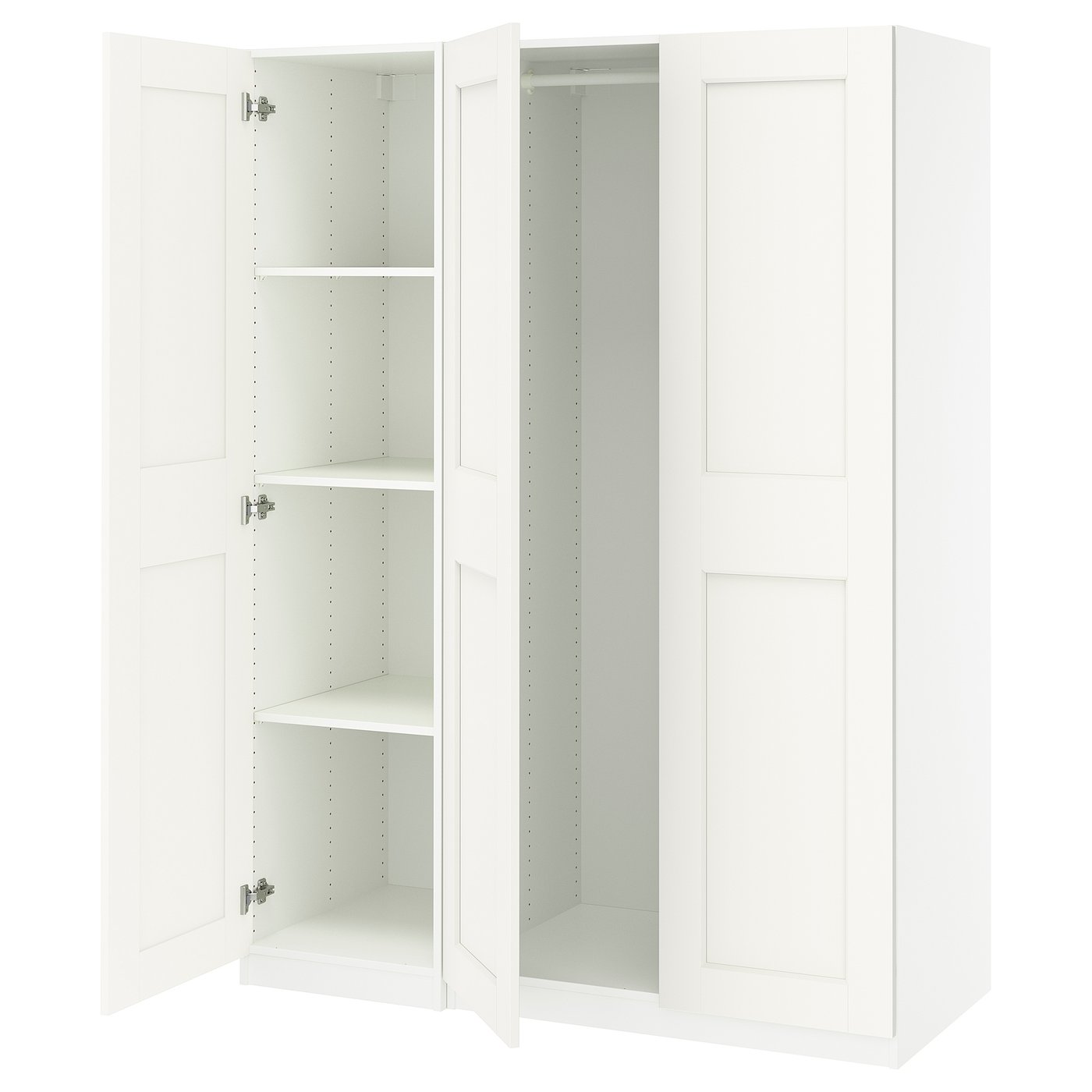 Pax / Grimo Wardrobe Combination - White/white 59x23 5/8x79 1/4 "