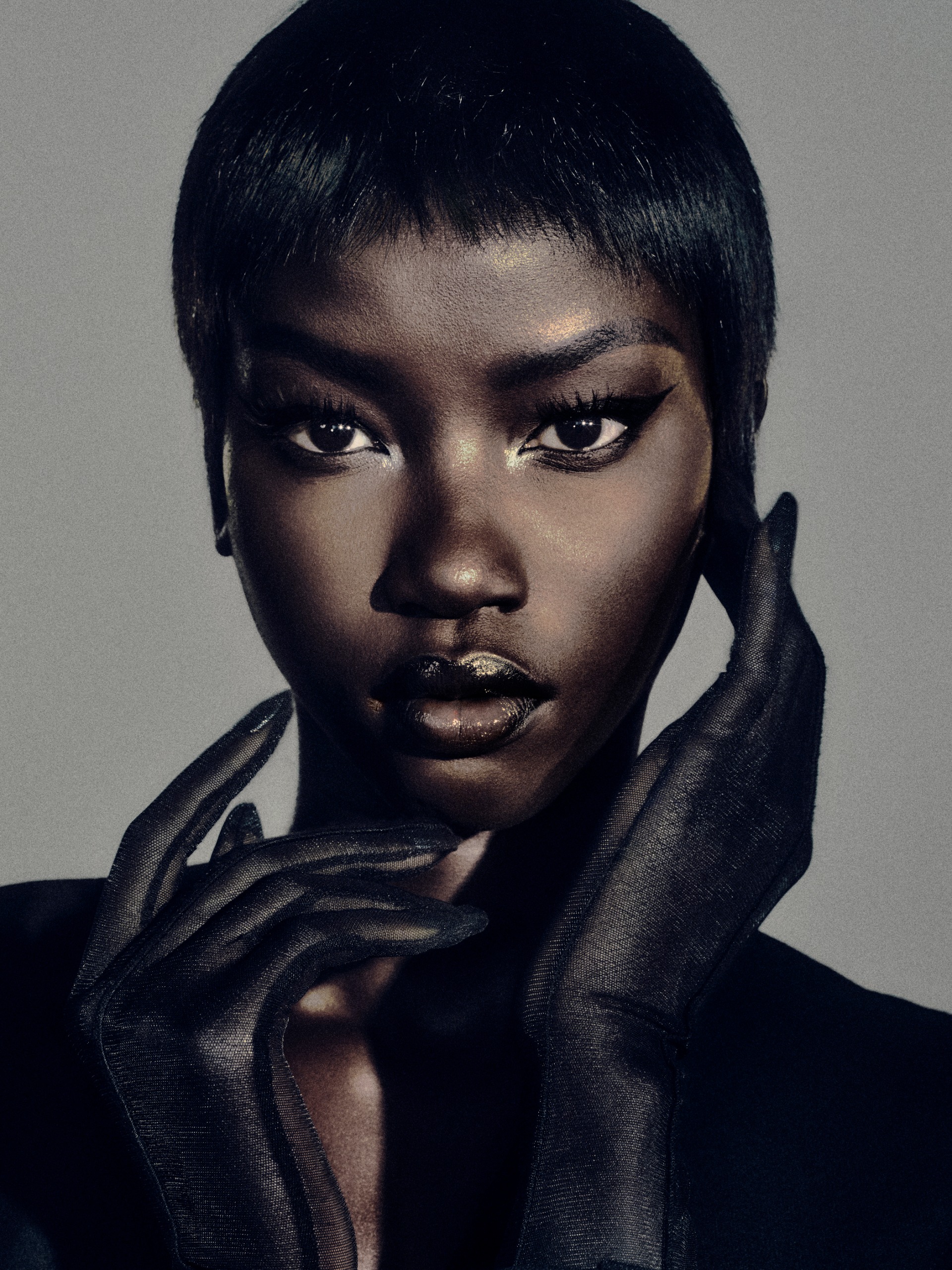 Anok Yai for Mugler's Alien Pulp campaign.
