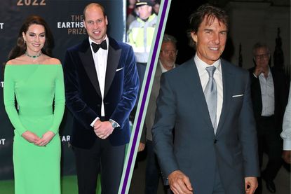 Kate Middleton and Prince William alongside Tom Cruise