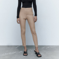 Zara Faux Leather Leggings: $39.90