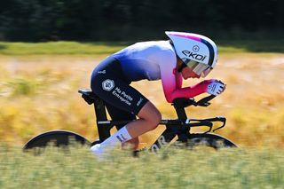 C&eacute;lia Le Mou&euml;l shocks the favourites to triumph in French women's elite time trial championships