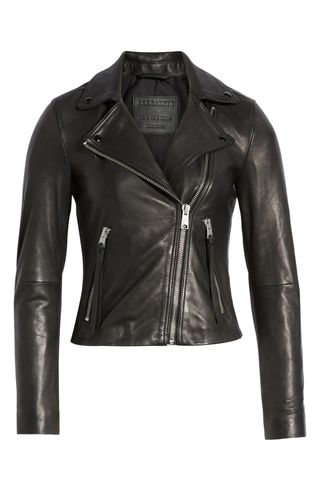 All Saints Dalby Leather Biker Jacket