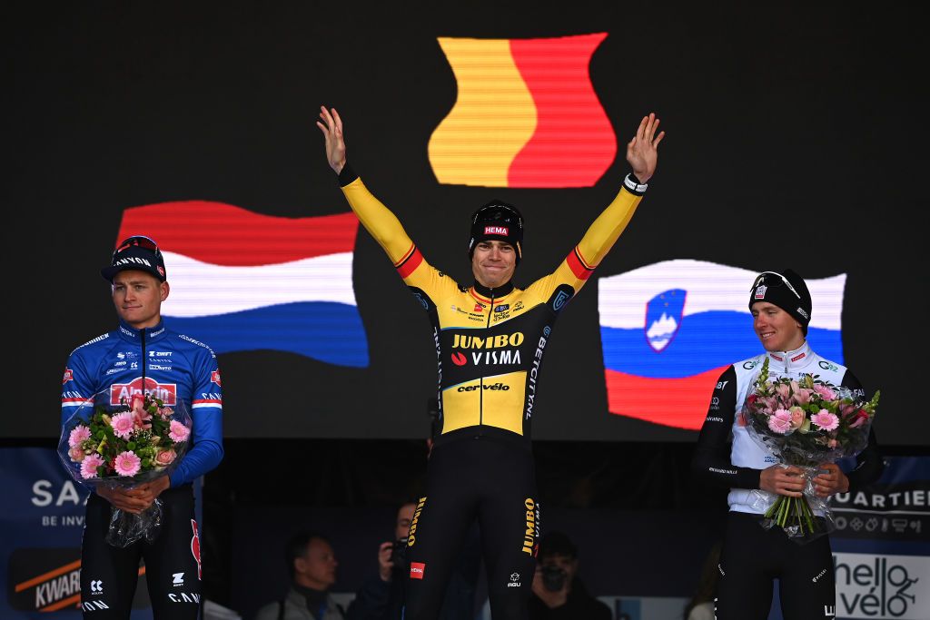 The podium of the 2023 E3 Saxo Classic
