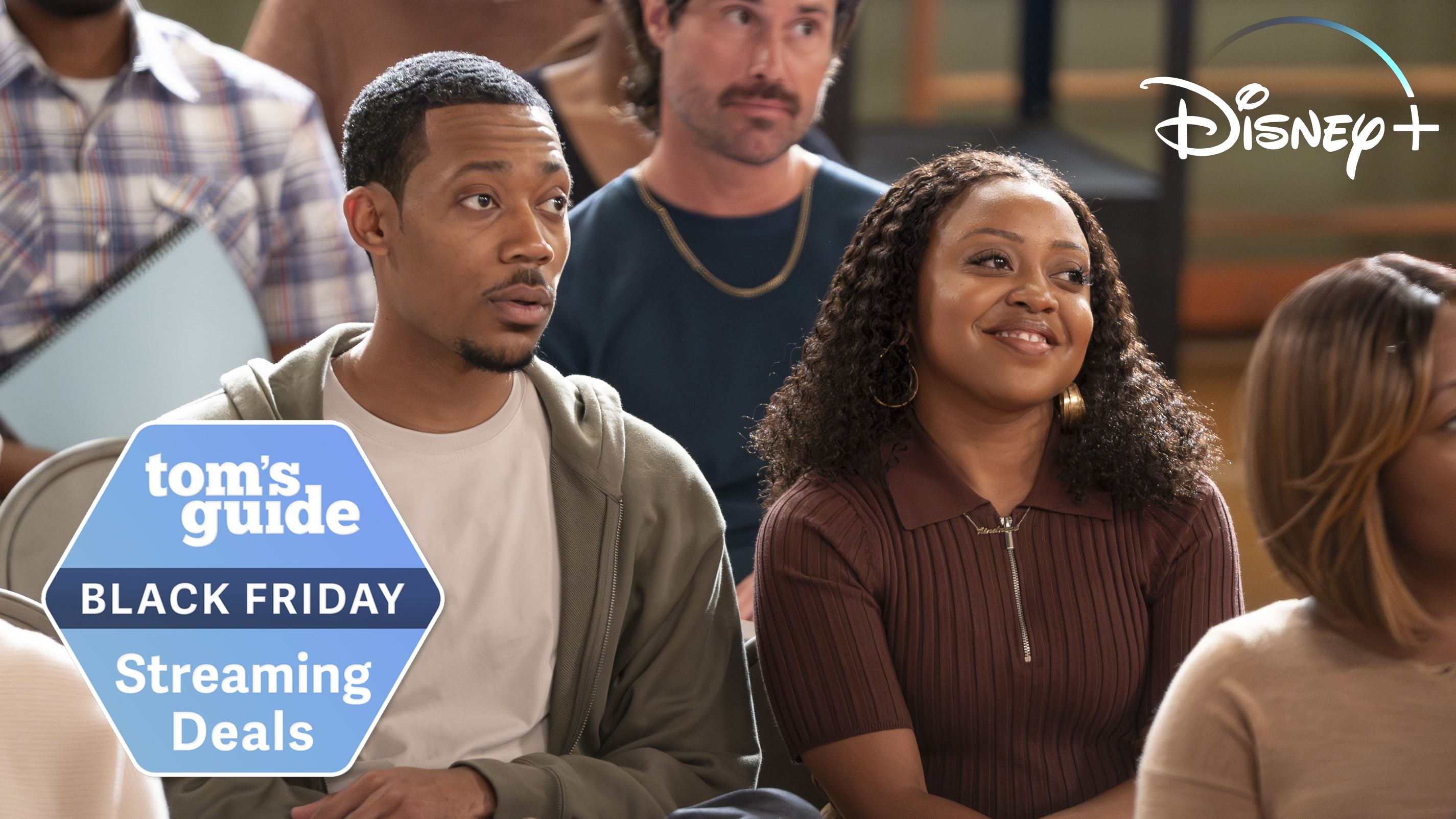 ABBOTT ELEMENTARY - “Team Building” - The teachers prepare for the upcoming school year with new faces and big changes on the horizon. (Disney/Gilles Mingasson) TYLER JAMES WILLIAMS, QUINTA BRUNSON with Tom&#039;s Guide deal badge